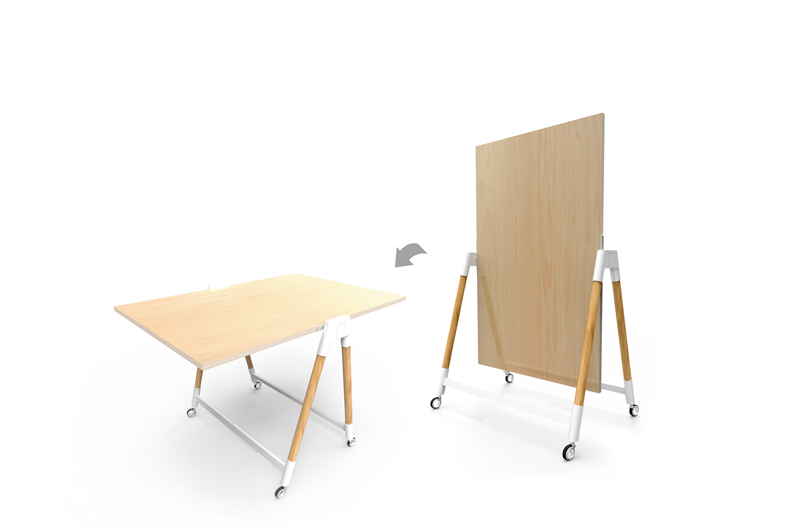 IdeaPaint Pivot Mobile Dry-Erase Board + Writable Table π¨π¦