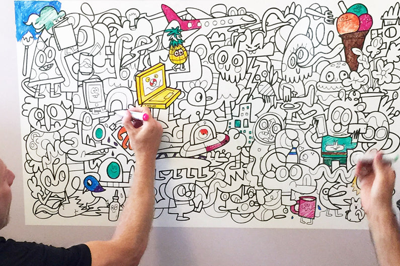 Dry Erase Colouring Decal 🇨🇦